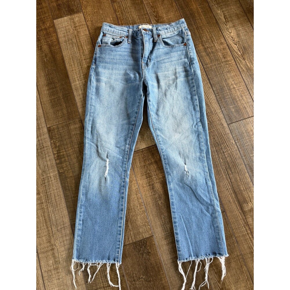 Madewell The High Rise Slim Crop Boy Jeans Sz. 24 Light Blue
